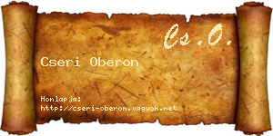 Cseri Oberon névjegykártya